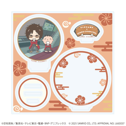 『銀魂×サンリオキャラクターズ』アクリルスタンドプレート09/坂本辰馬×みんなのたあ坊(コラボイラスト)